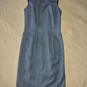 Elegant Blue Sleeveless Dress